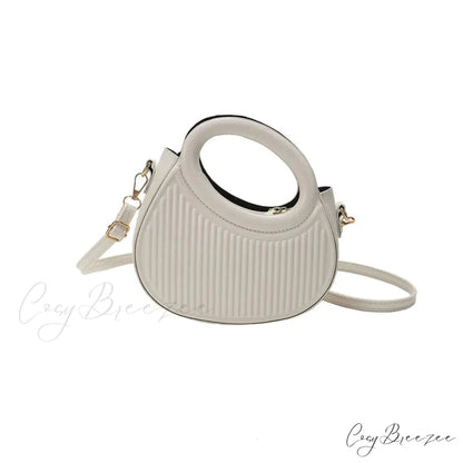 Retro Y2K Leather Mini Phone Coin Crossbody Handbag White handbag-250126