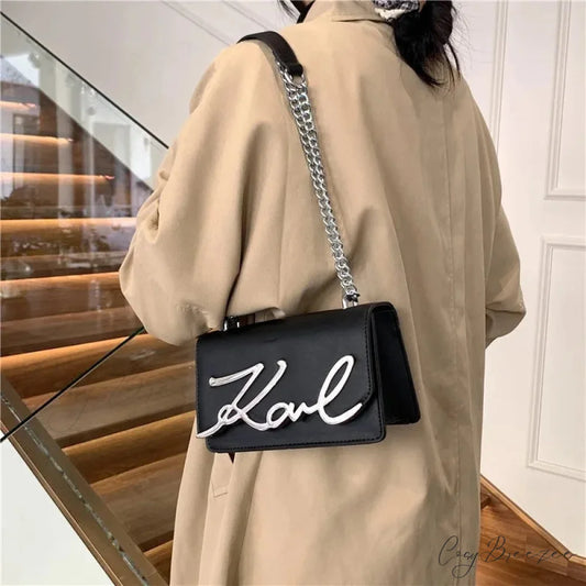 Retro Zipper Square Shoulder Tote Bag shoulder-250126
