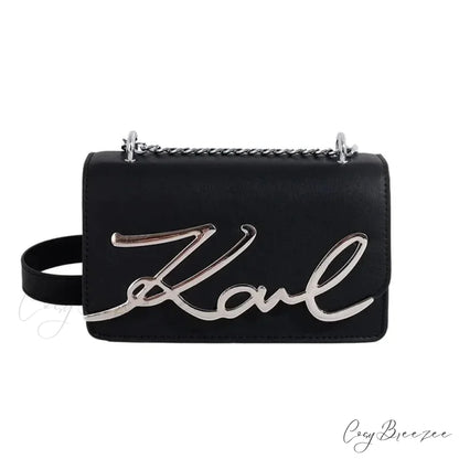 Retro Zipper Square Shoulder Tote Bag Black shoulder-250126