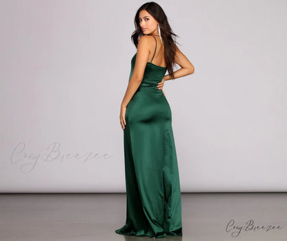 Rhiannon Elegant Satin Dress