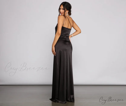 Rhiannon Elegant Satin Dress