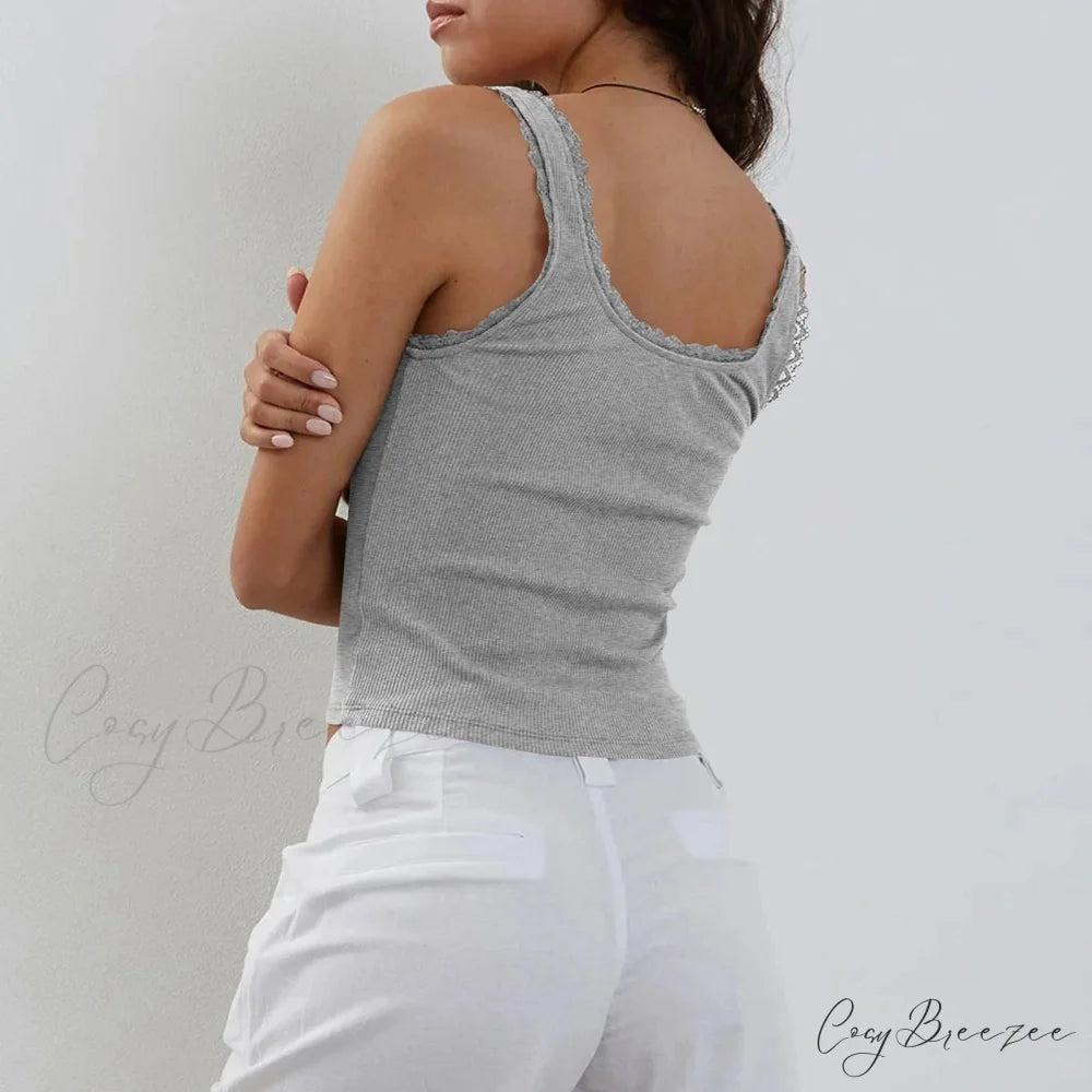 Ribbed Bowknot O-Neck Crop Top croptop-250223