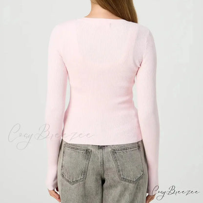 Ribbed Slim Button-Up Full Sleeve Cardigan cardigans-241228