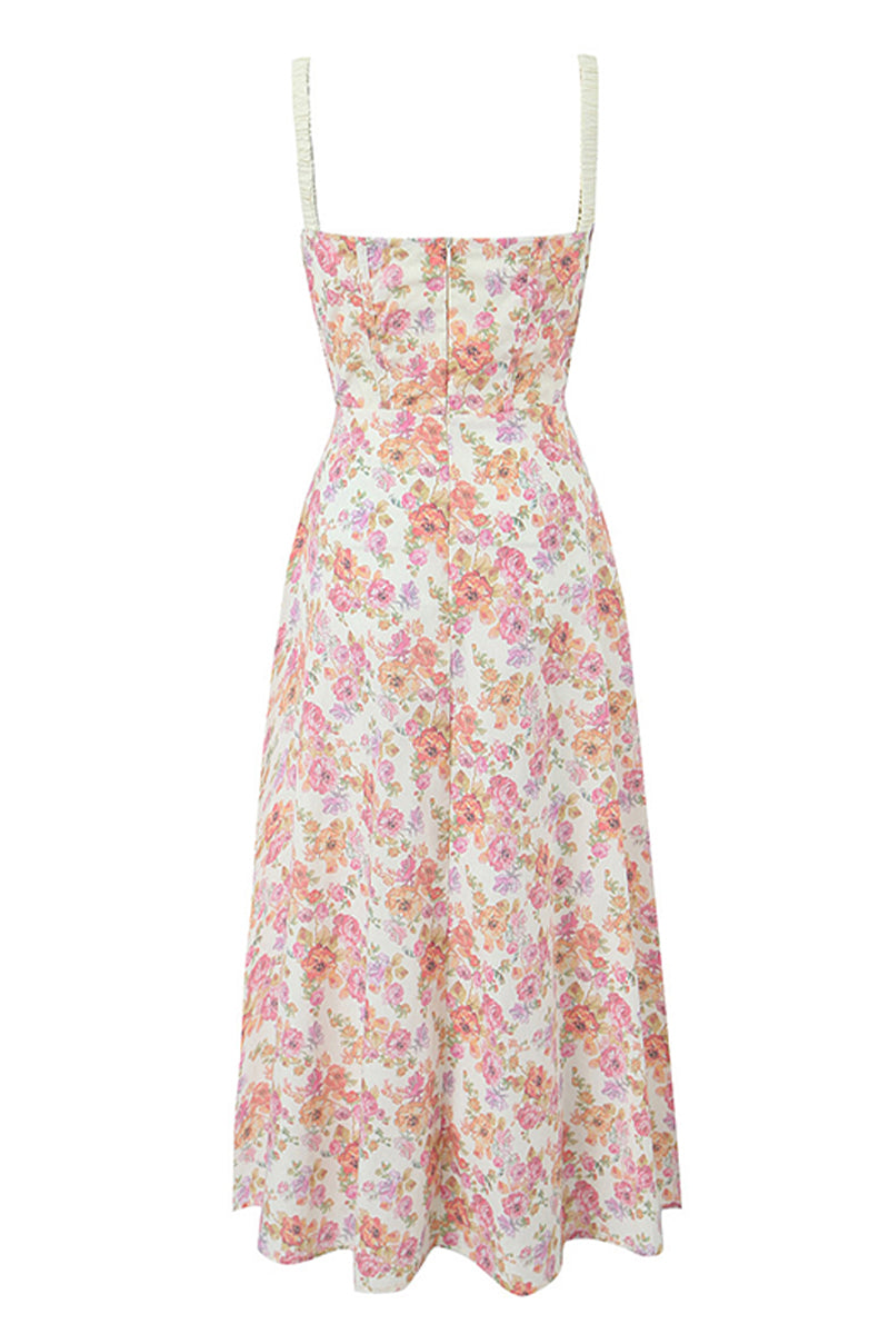 Romance Reason Floral Trendy Print Midi Dress