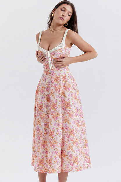 Romance Reason Floral Trendy Print Midi Dress