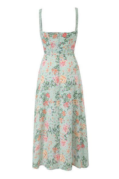 Romance Reason Floral Trendy Print Midi Dress