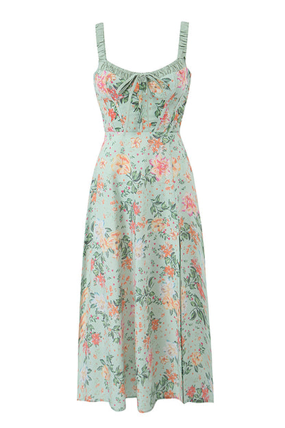 Romance Reason Floral Trendy Print Midi Dress