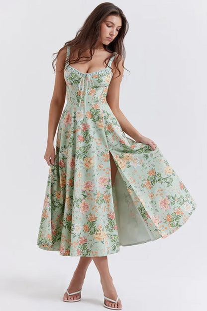 Romance Reason Floral Trendy Print Midi Dress