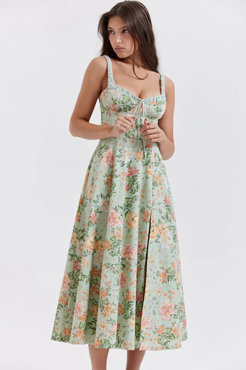 Romance Reason Floral Trendy Print Midi Dress