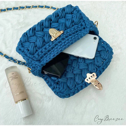 Rope Knitting Designer Crossbody Handbag handbag-250126