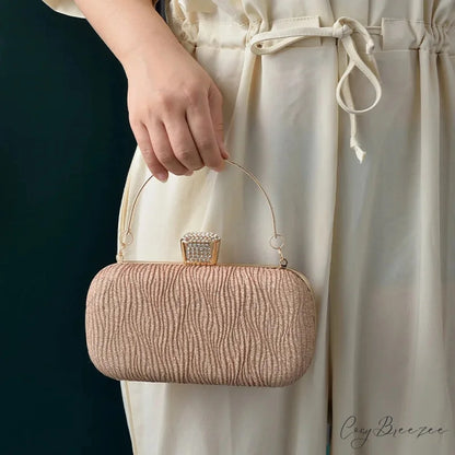 Rose Gold Sequin Evening Clutch clutchbag-250126