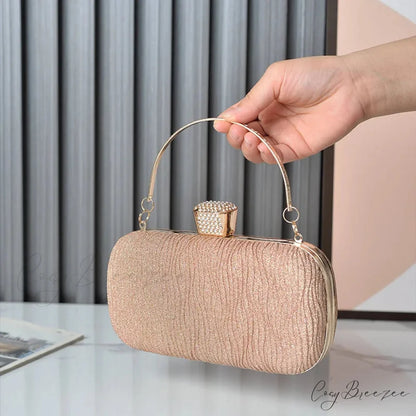 Rose Gold Sequin Evening Clutch clutchbag-250126