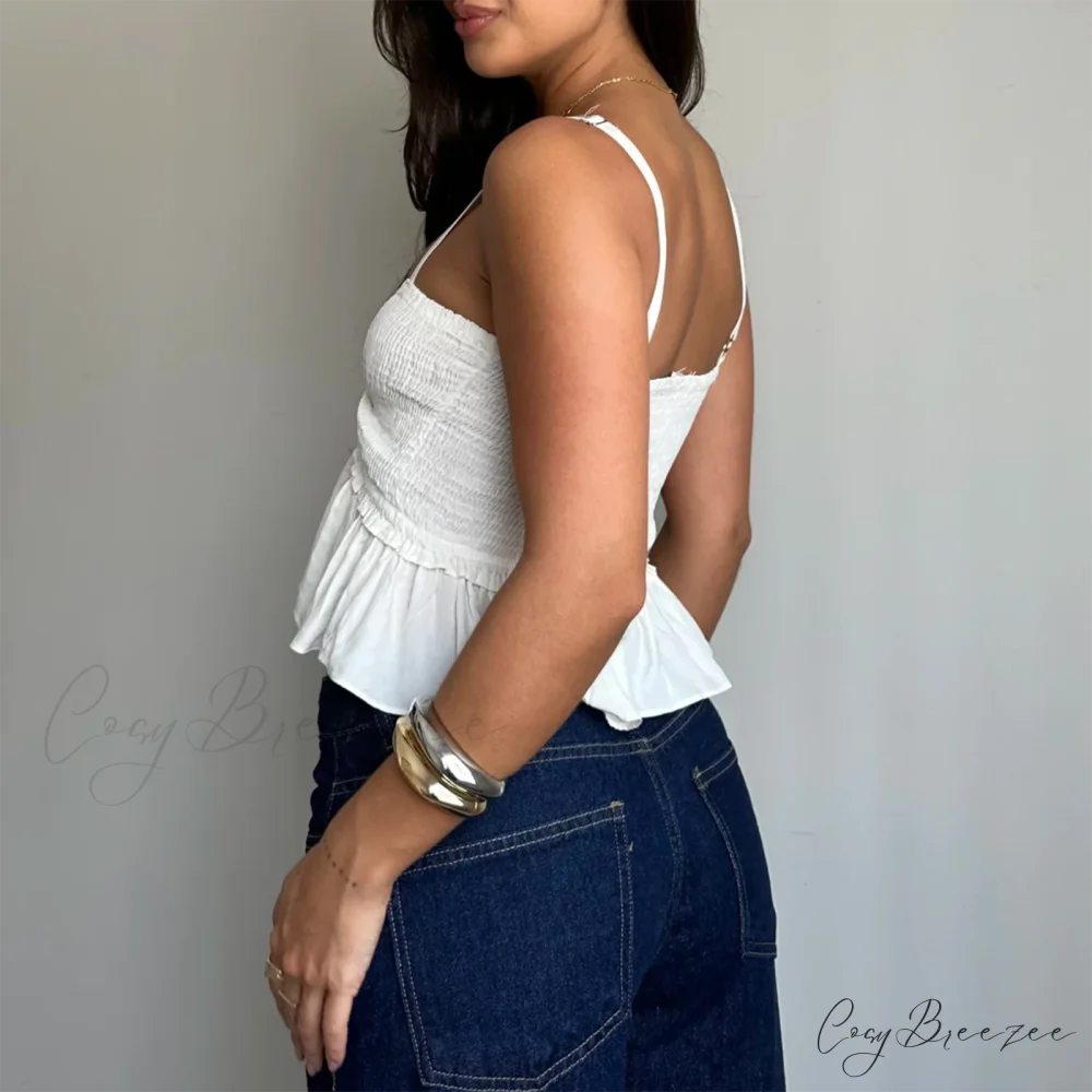 Ruched Sweetheart Crop Top croptop-250223