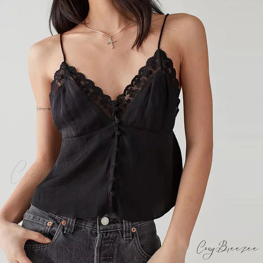 Ruched V-Neck Solid Crop Top black / S croptop-250223