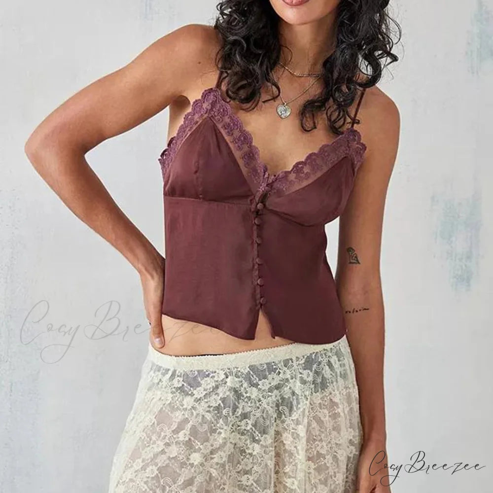 Ruched V-Neck Solid Crop Top red / S croptop-250223