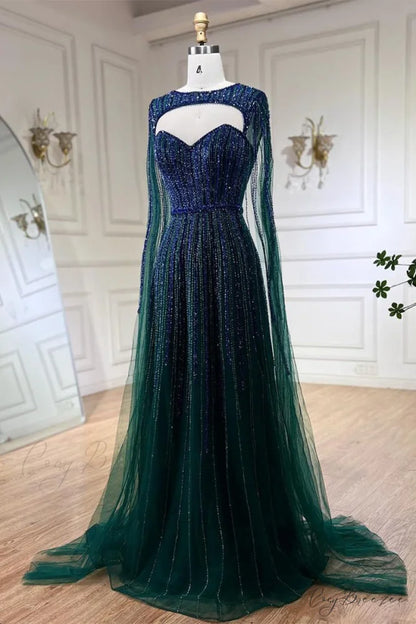 Runway Evening Graceful Beaded Maxi Dress