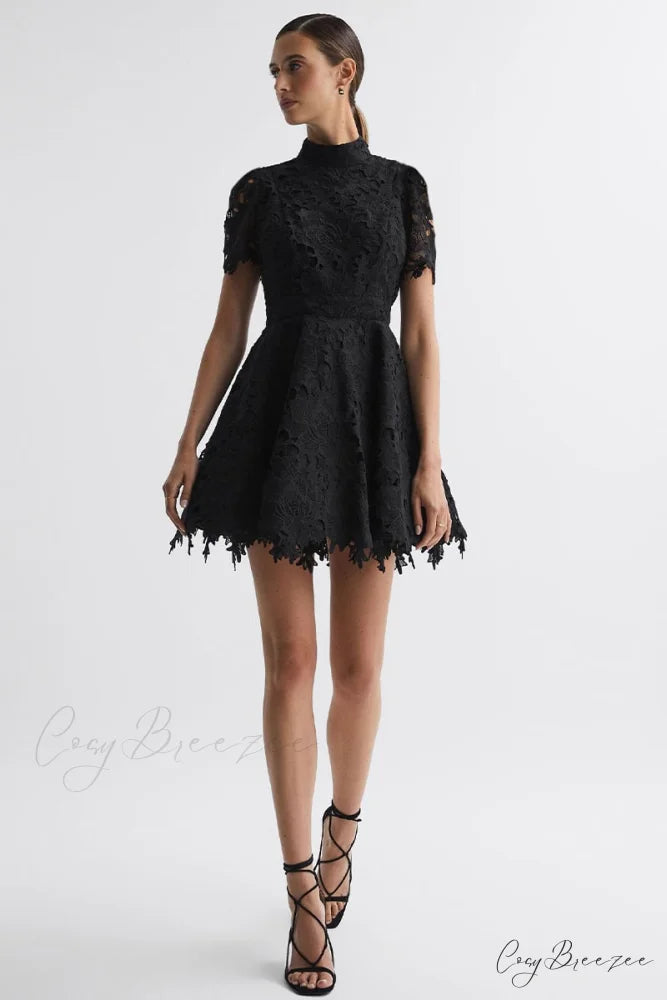 Samira Lace Graceful Mini Dress