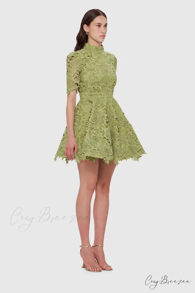 Samira Lace Graceful Mini Dress