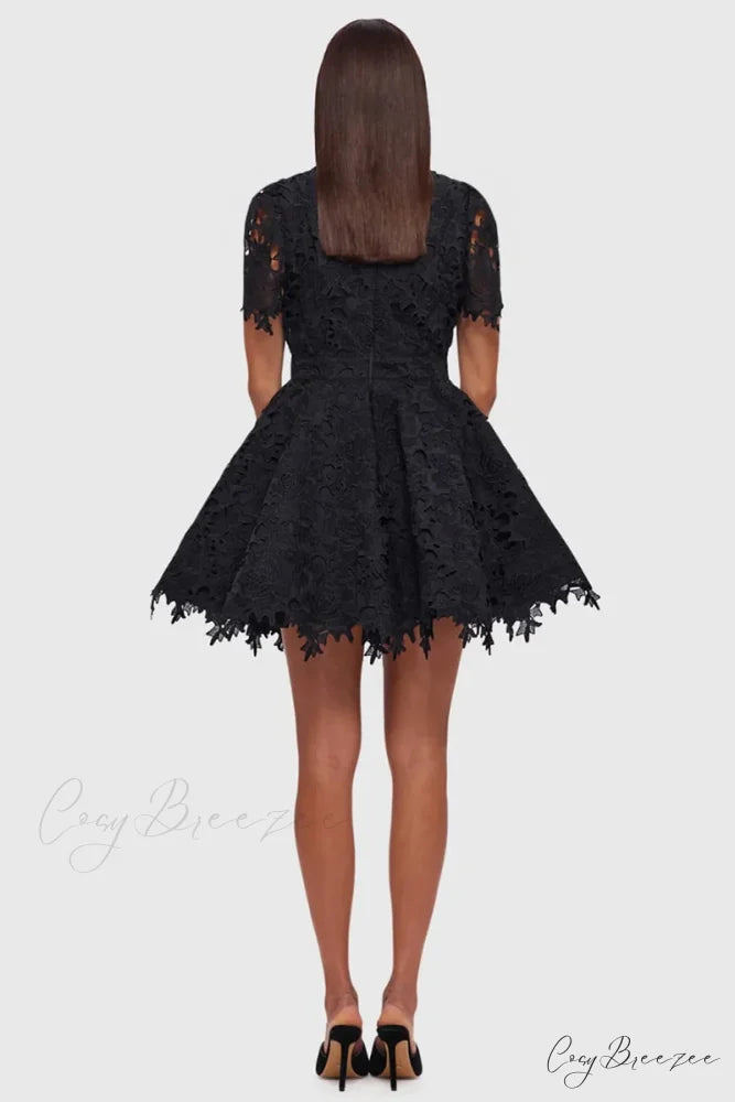 Samira Lace Graceful Mini Dress