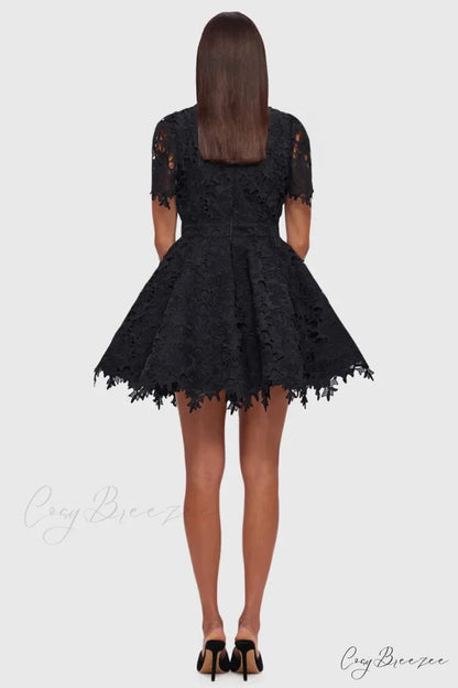 Samira Lace Graceful Mini Dress