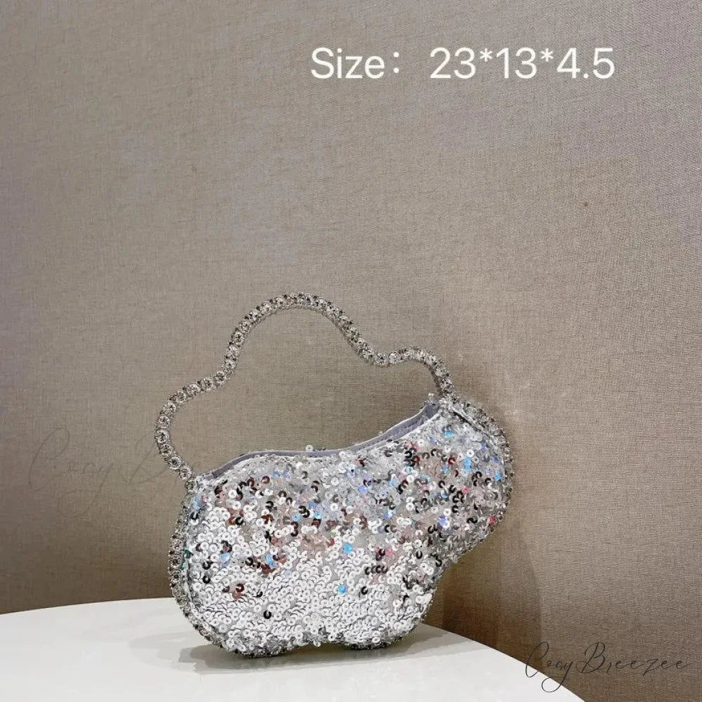 Sequin Diamond Cloud Evening Clutch color same picture2 wristlet-250126