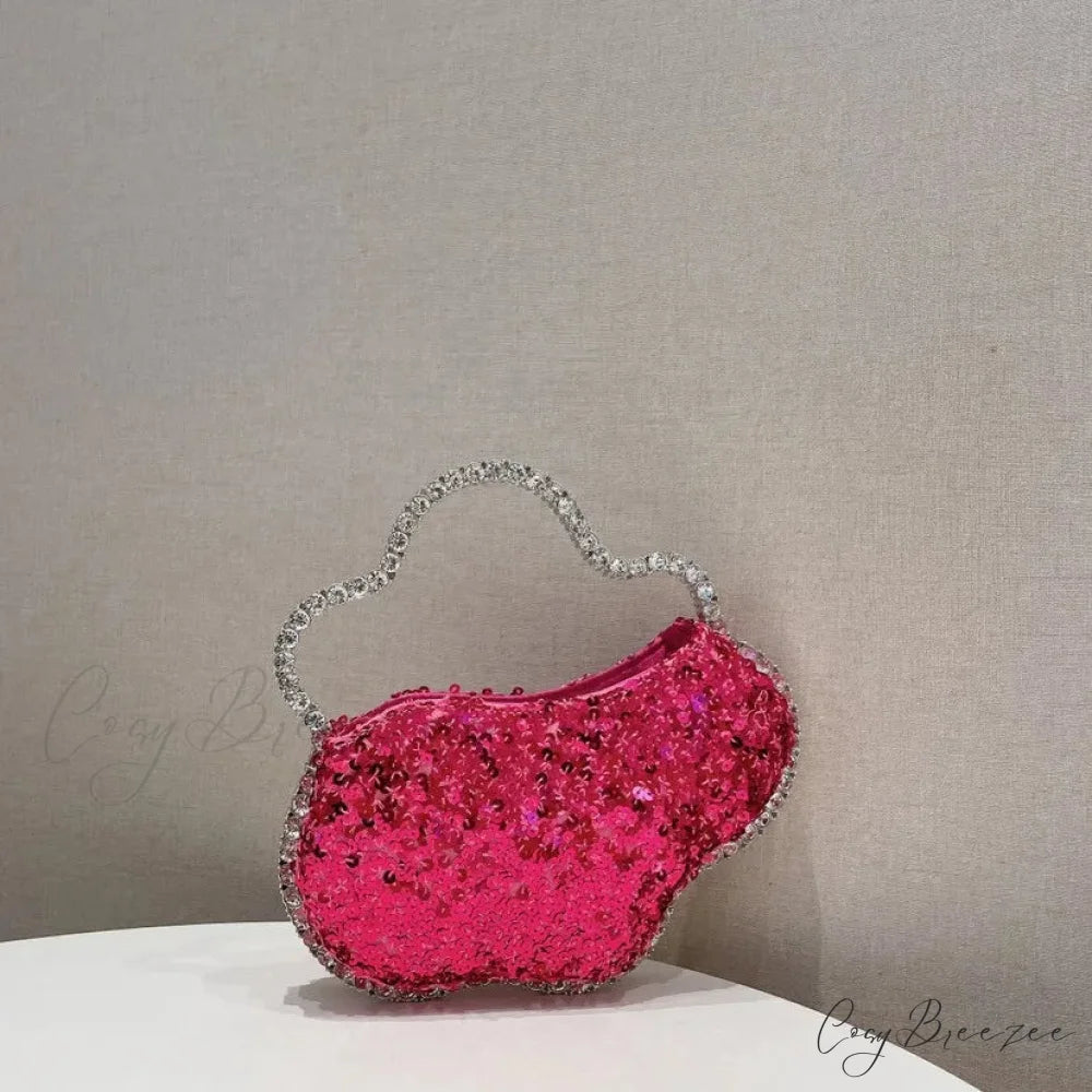 Sequin Diamond Cloud Evening Clutch color same picture4 wristlet-250126