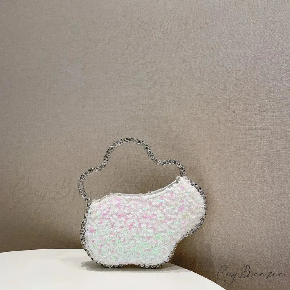 Sequin Diamond Cloud Evening Clutch color same picture6 wristlet-250126
