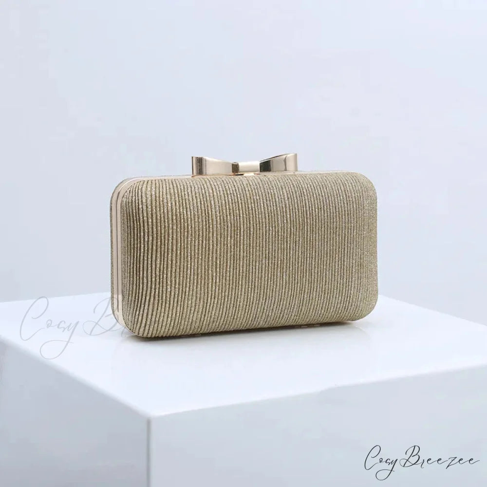 Sequined Banquet Evening Clutch Gold wristlet-250126