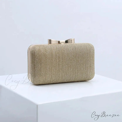 Sequined Banquet Evening Clutch Gold wristlet-250126