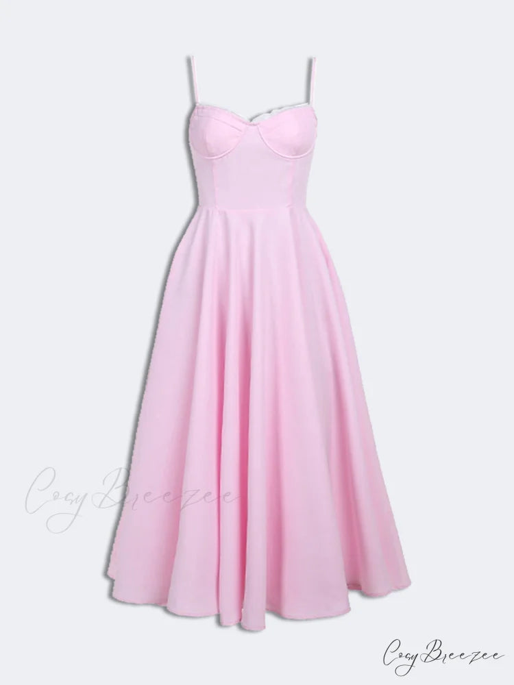 Sexy slim fit Charming waist Midi Dresses