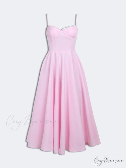 Sexy slim fit Charming waist Midi Dresses