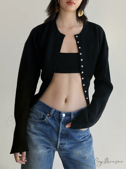 Sexy Women’s Button Cardigan Sweater