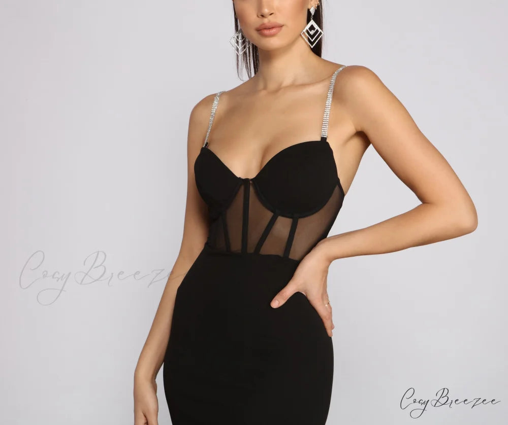 She’s A Gem Charming Crepe Mini Dress