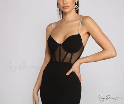 She’s A Gem Charming Crepe Mini Dress