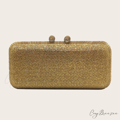 Shining Evening Wedding Shoulder Bag Gold clutchbag-250126