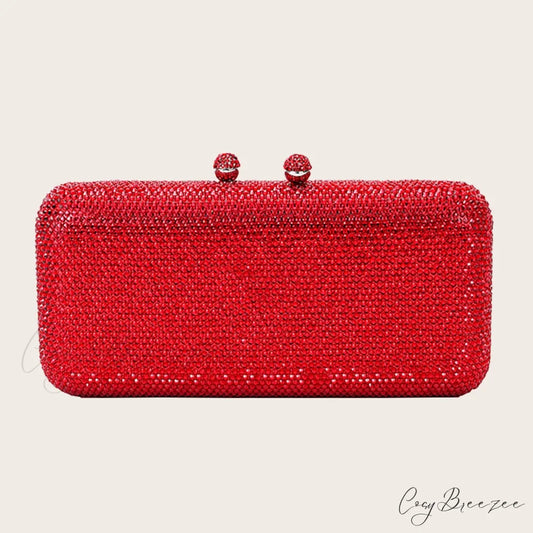 Shining Evening Wedding Shoulder Bag Red clutchbag-250126