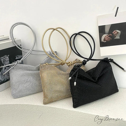 Shiny Rhinestones Evening Clutch Women Sparkly Party Wedding Handbag clutchbag-250126