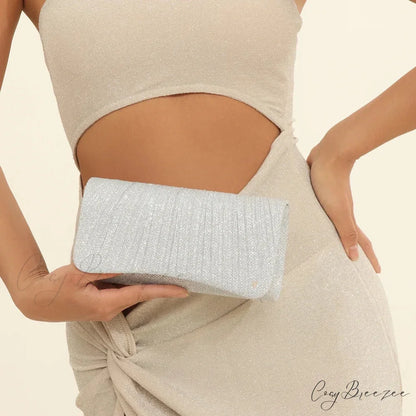 Shiny Shoulder Chain Satchel Wedding Clutch clutchbag-250126