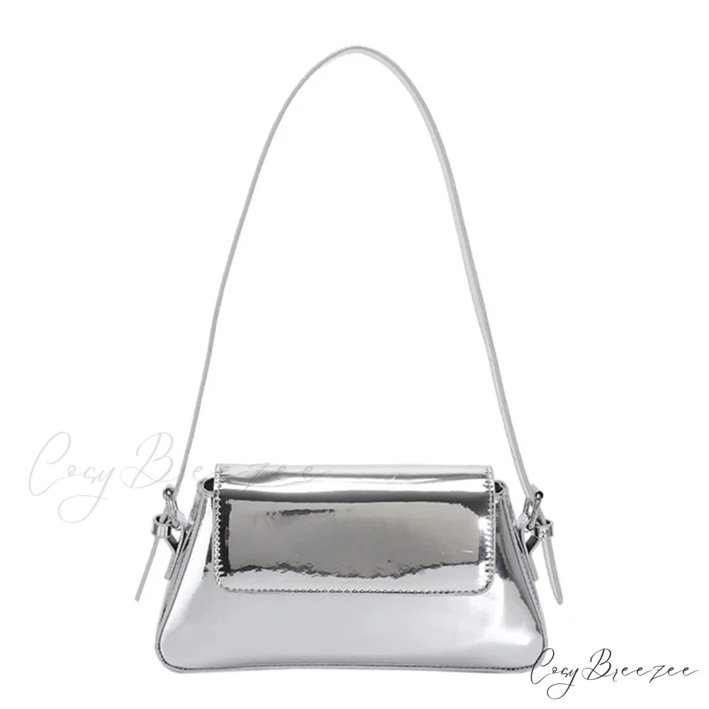 Shiny Shoulder Chain Satchel Wedding Clutch Silver7 clutchbag-250126
