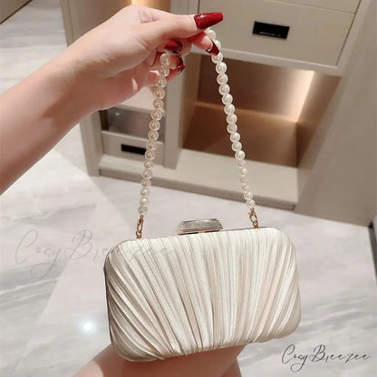 Silk Evening Elegant Banquet Clutch clutchbag-250126