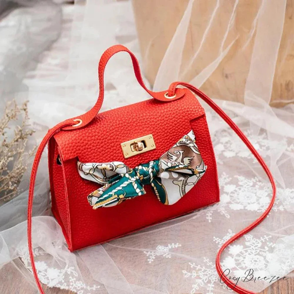 Silk Scarf Designer Small Shoulder Handbag Red handbag-250126