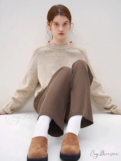 Simple Colorful Dot Wool Pullover Sweater swraters-241228