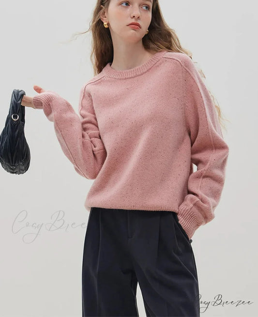 Simple Colorful Dot Wool Pullover Sweater swraters-241228