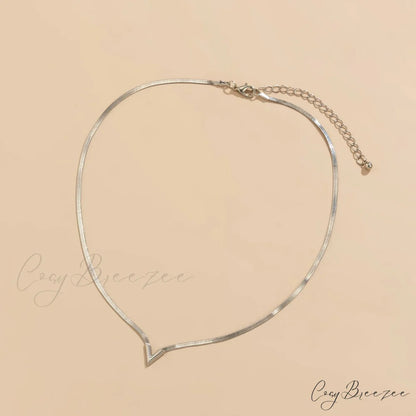 Simple Men’s Jewelry Creative V-shaped Necklace