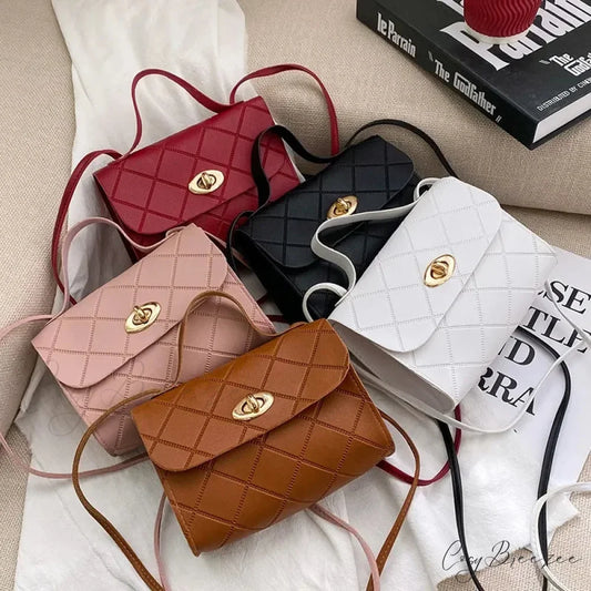 Simple PU Leather Mobile Coin Crossbody Bag handbag-250126