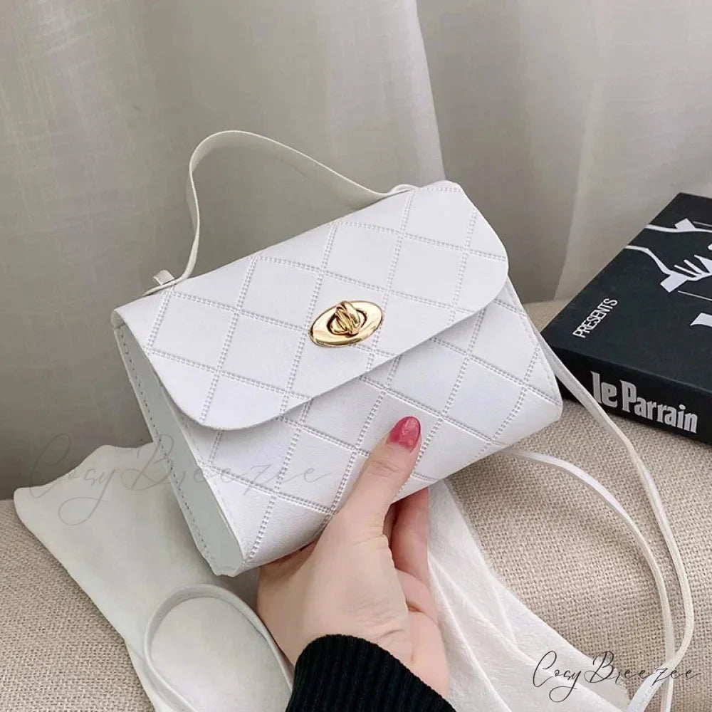 Simple PU Leather Mobile Coin Crossbody Bag handbag-250126
