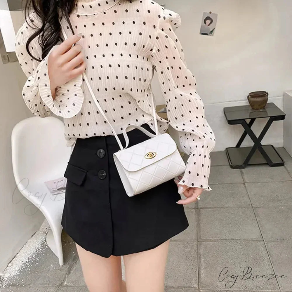 Simple PU Leather Mobile Coin Crossbody Bag handbag-250126