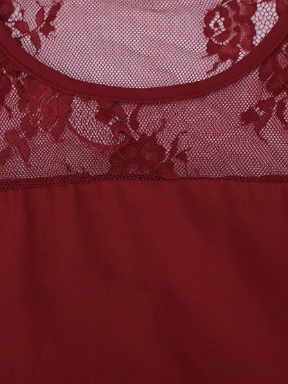 Size Plus 3/4 Neck Length with and Gown Women’s Lace Crew Party Sleeves
