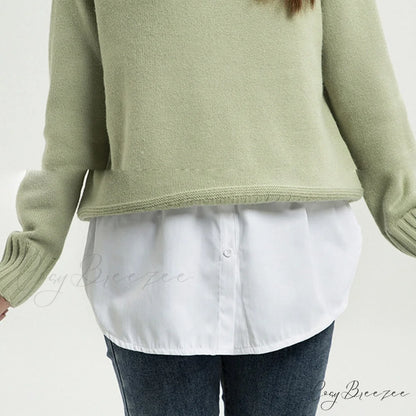 Skirts High Hoodies Extender Sweaters Slips Elastic Half Womens Waist Split Hemline