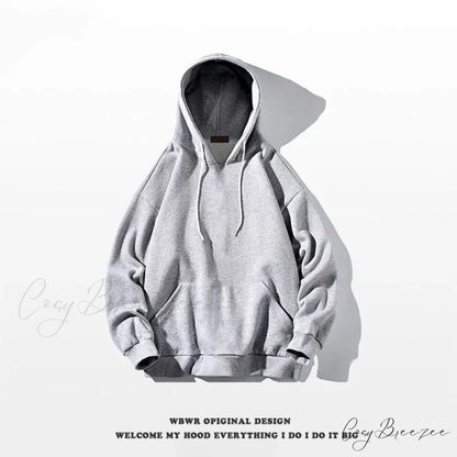 Skull Print Zipper Relaxed Hoodie Pure gray / S hoodies-241228